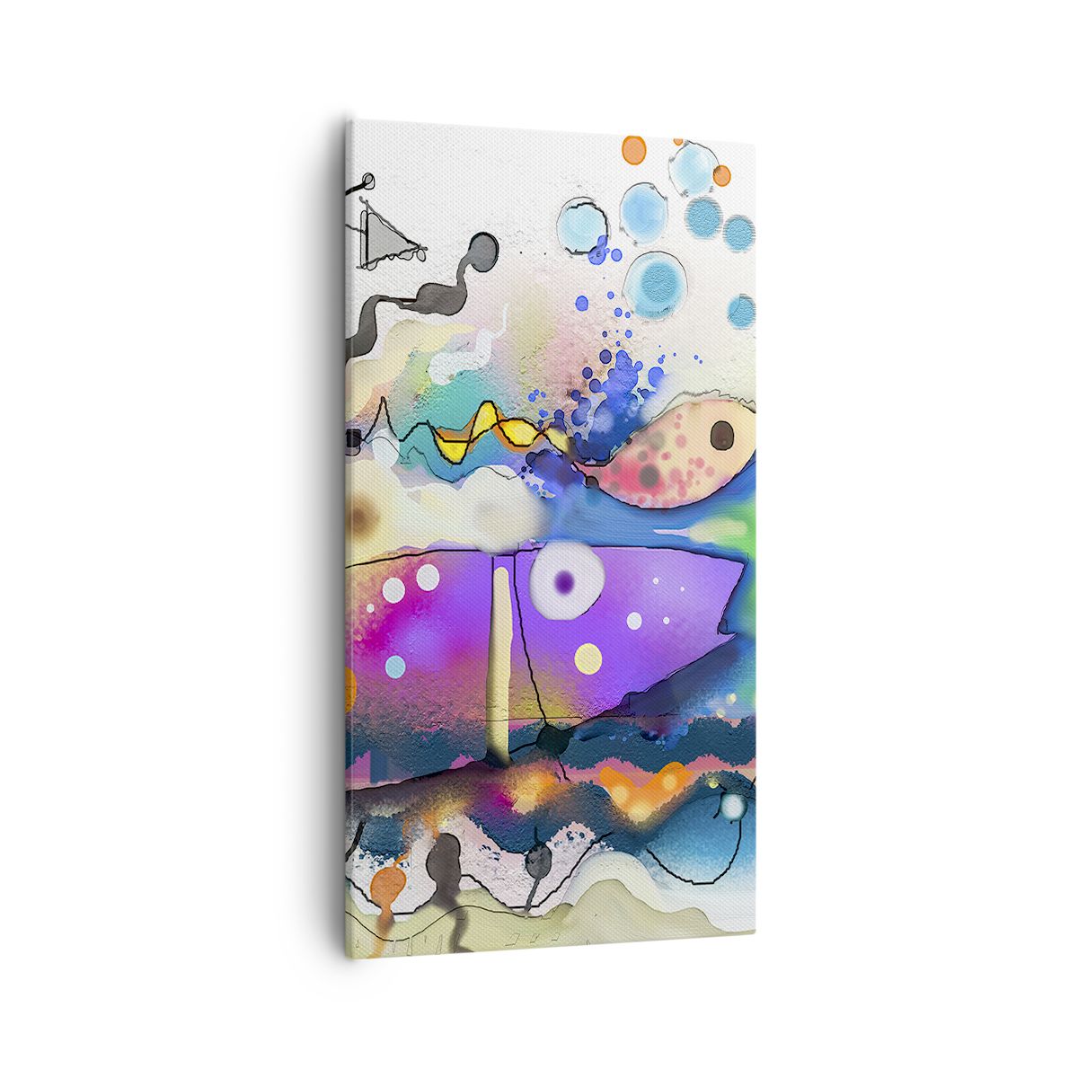 Obraz Na Płótnie - Ryby Pastele  - 55X100 Cm - Pa55X100-4096