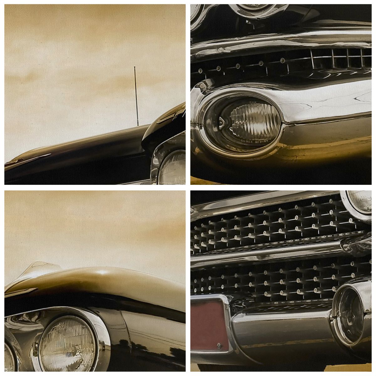 Obraz Na Płótnie - Cadillac Samochód - 90X30 Cm - Ca90X30-0160
