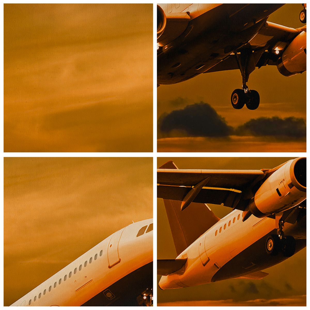 Obraz Na Płótnie - Samolot Start - 95X80 Cm - Cb95X80-0368