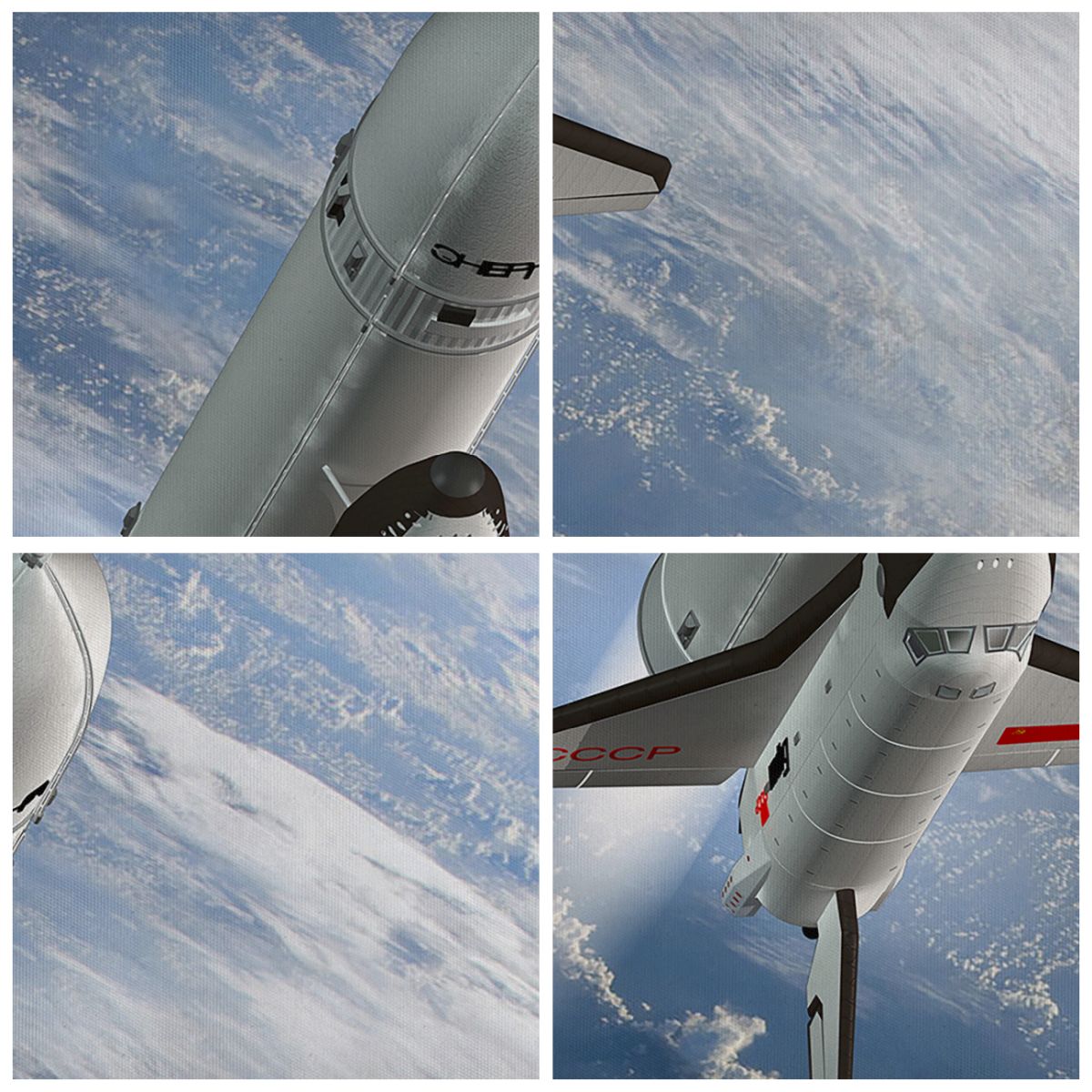 Obraz Na Płótnie - Sputnik Orbita - 95X80 Cm - Cb95X80-0496