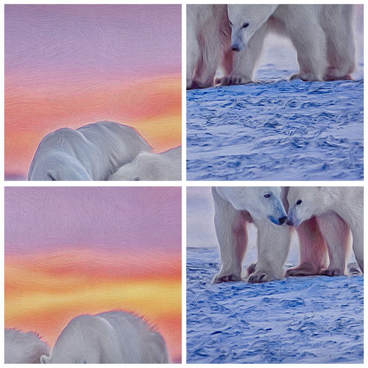 Obraz W Ramie - Niedźwiedź Polarny - 140X50 Cm - F1Bab140X50-2836