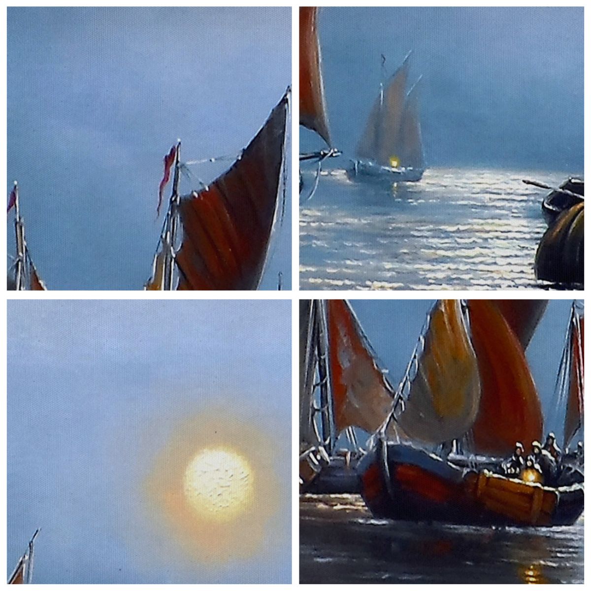 Obraz Na Płótnie - Łódź Połów Rybak - 100X70 Cm - Aa100X70-2957