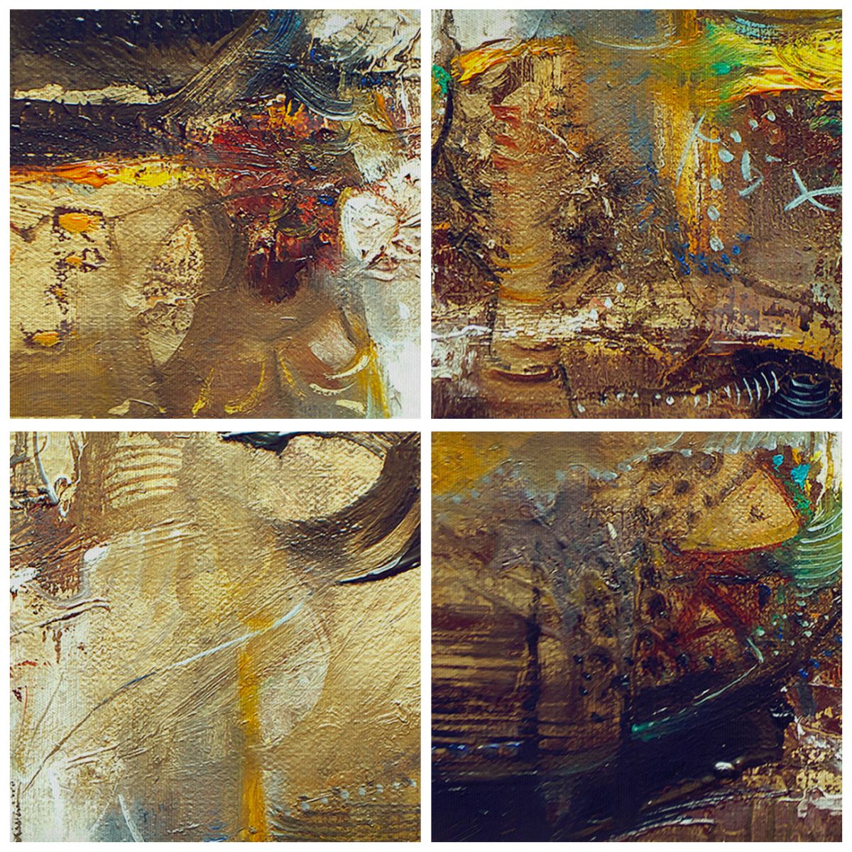 Obraz Na Płótnie - Kompozycja Barw  - 90X30 Cm - Ca90X30-3483