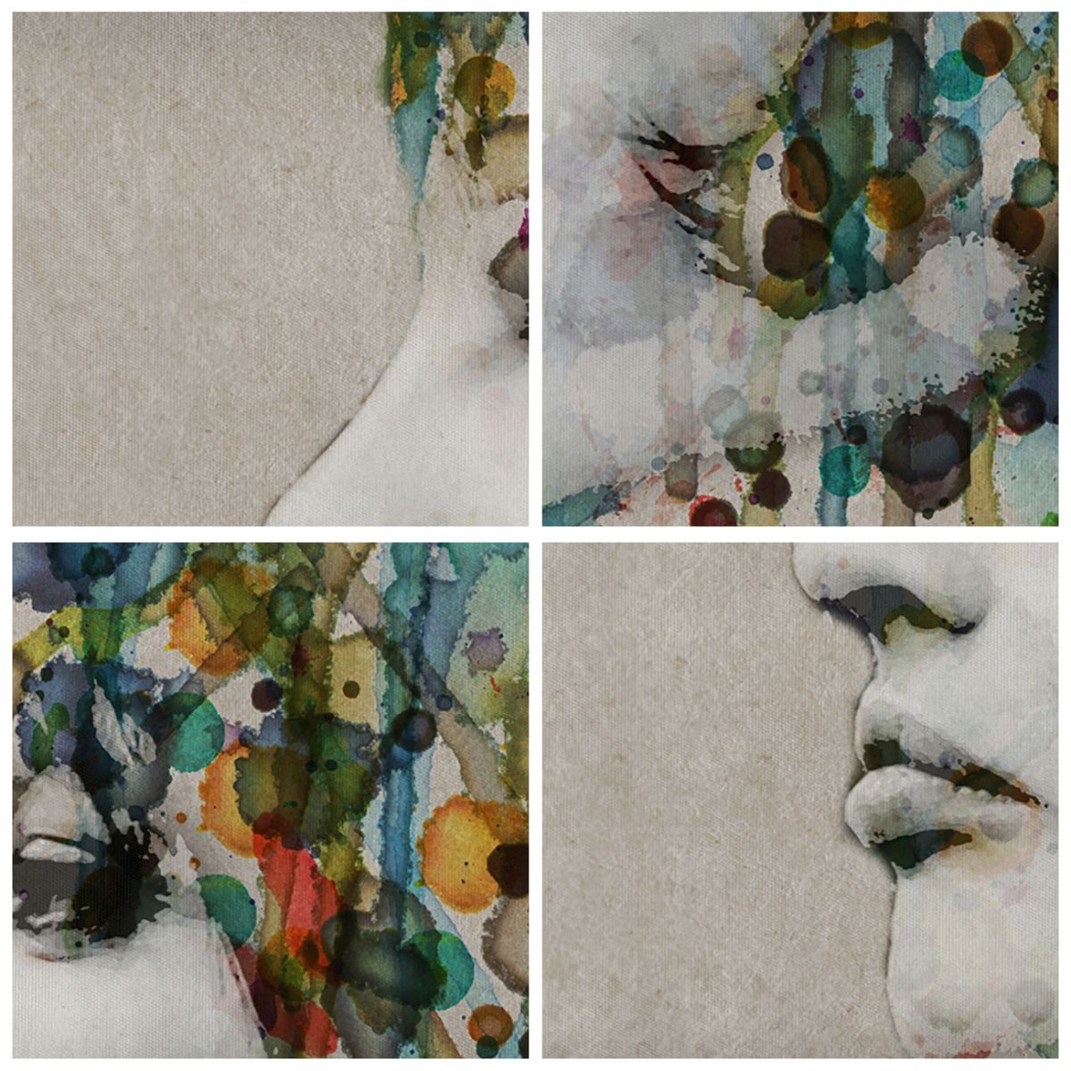 Obraz Na Płótnie - Kobieta Profil  - 150X100 Cm - Ea150X100-3533