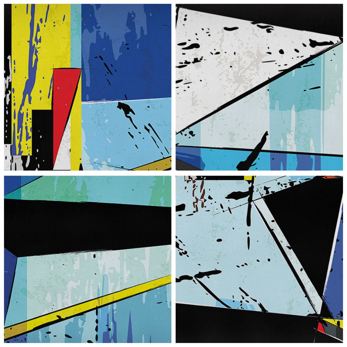 Obraz Na Płótnie - Kompozycja Kolory - 95X80 Cm - Cb95X80-3913