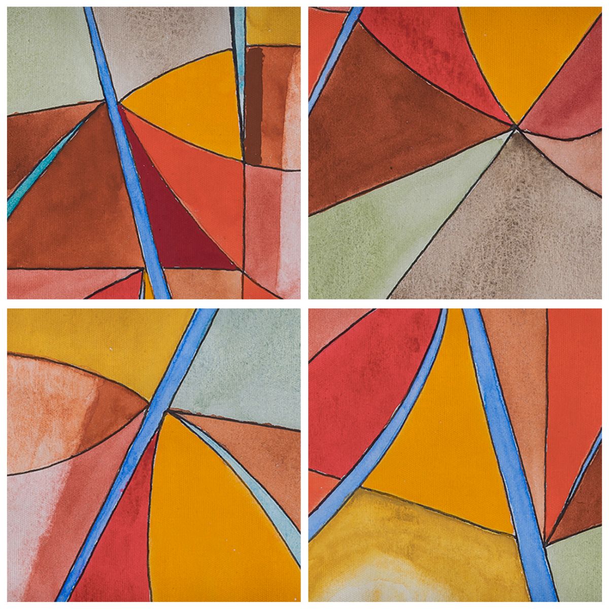 Obraz Na Płótnie - Kompozycja Figury - 160X85 Cm - Ea160X85-3960