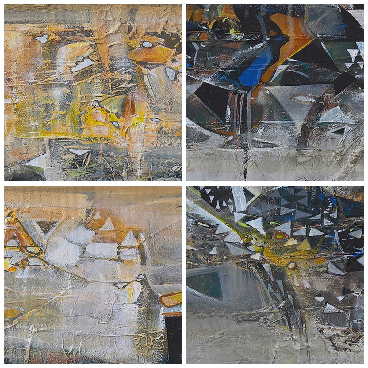 Obraz Na Płótnie - Abstrakcja Barwna - 100X70 Cm - Aa100X70-4001