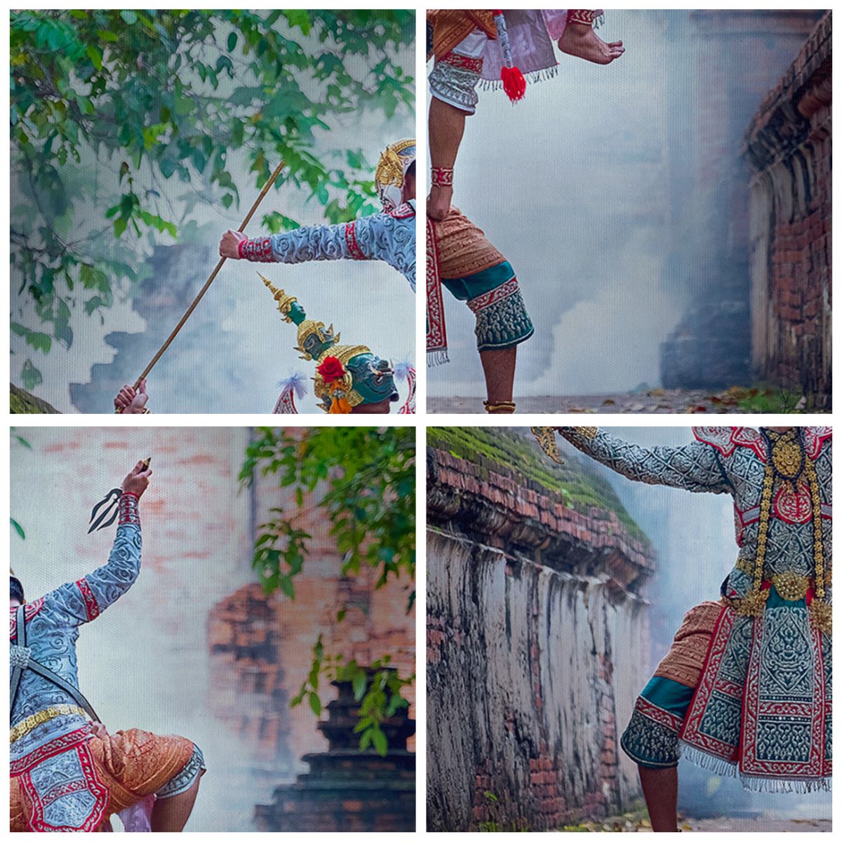 Obraz Na Płótnie - Chiny Taniec - 100X40 Cm - Ab100X40-4116