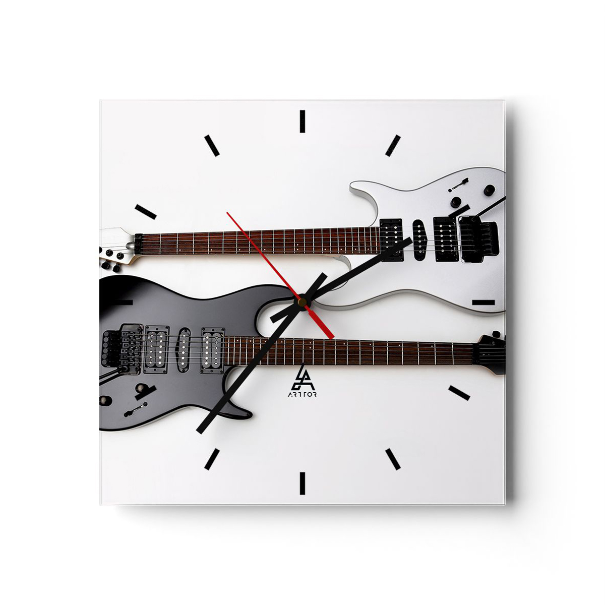 Zegar Ścienny - Gitara Muzyka  - 30X30 Cm - C3Ac30X30-0369