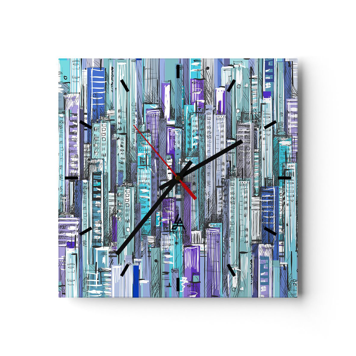 Zegar Ścienny - Drapacze Chmur - 30X30 Cm - C3Ac30X30-3857