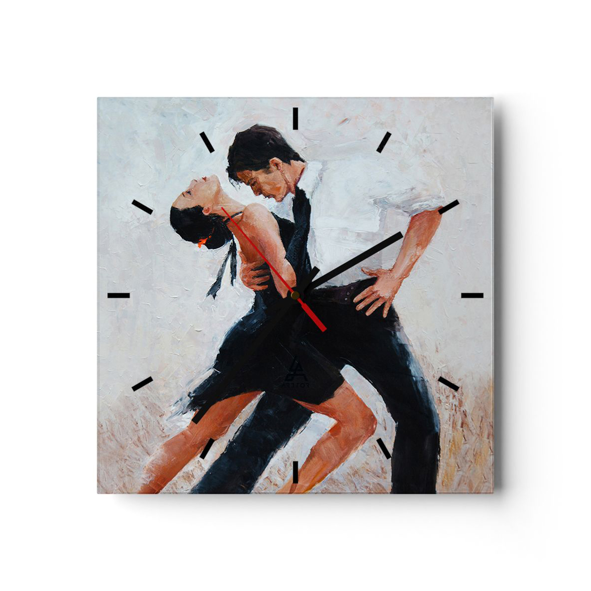 Zegar Ścienny - Tango Tancerze  - 40X40 Cm - C3Ac40X40-3771