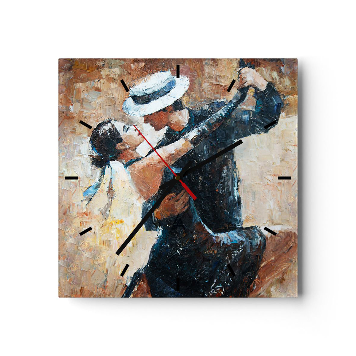 Zegar Ścienny - Tancerze Tango - 40X40 Cm - C3Ac40X40-3773