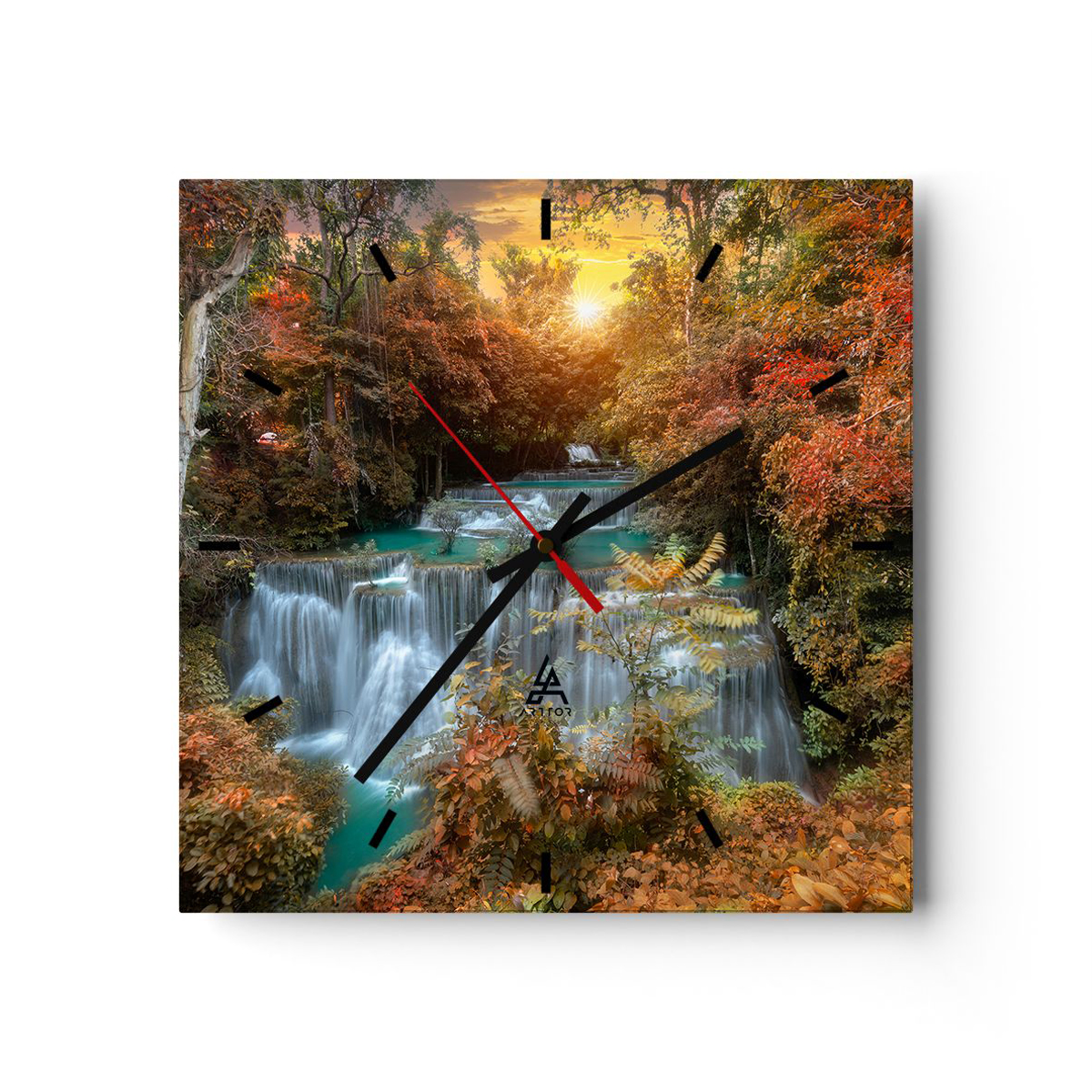 Zegar Ścienny - Wodospad Kaskada - 40X40 Cm - C3Ac40X40-3995