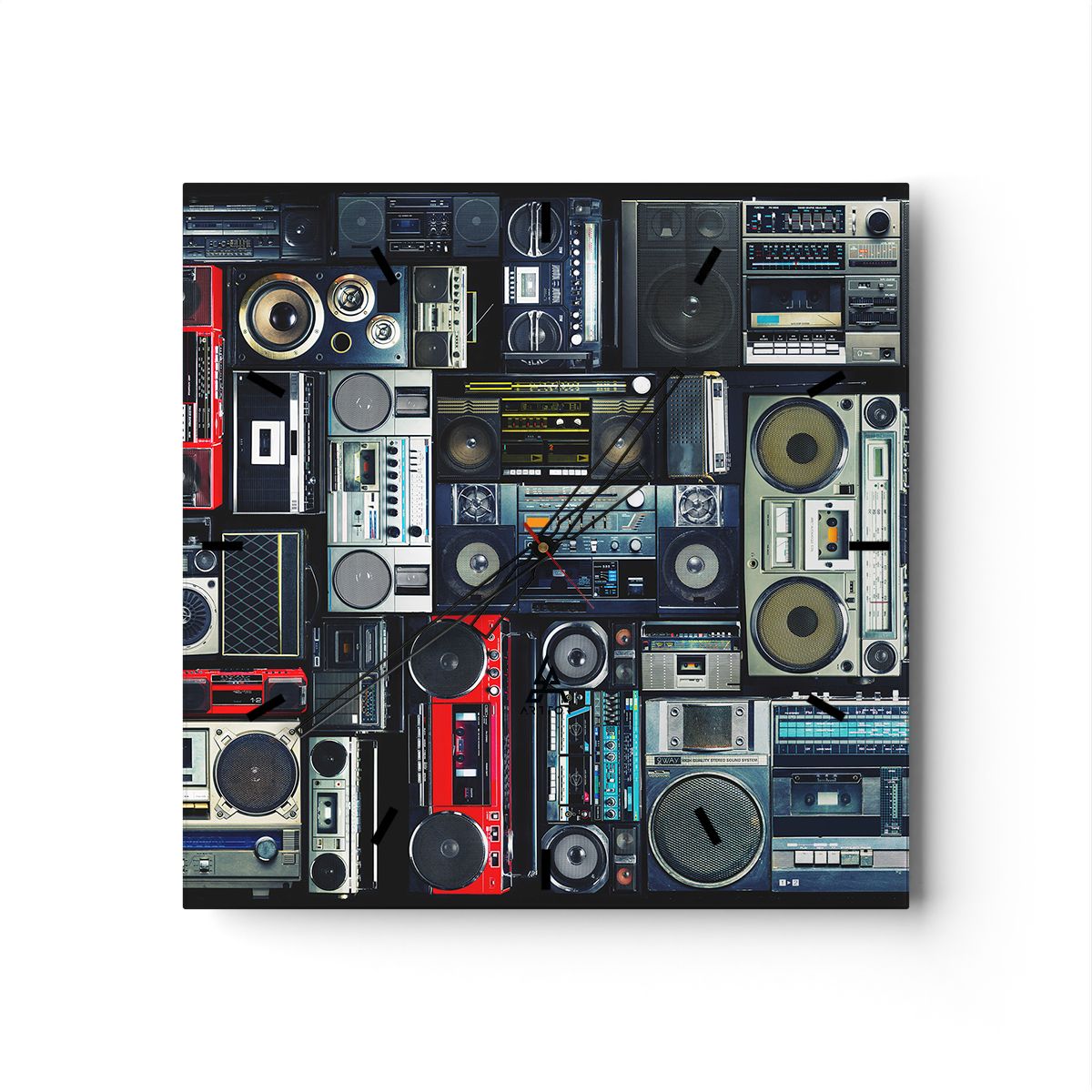 Zegar Ścienny - Technika Magnetofon - 60X60 Cm - C3Ac60X60-3875