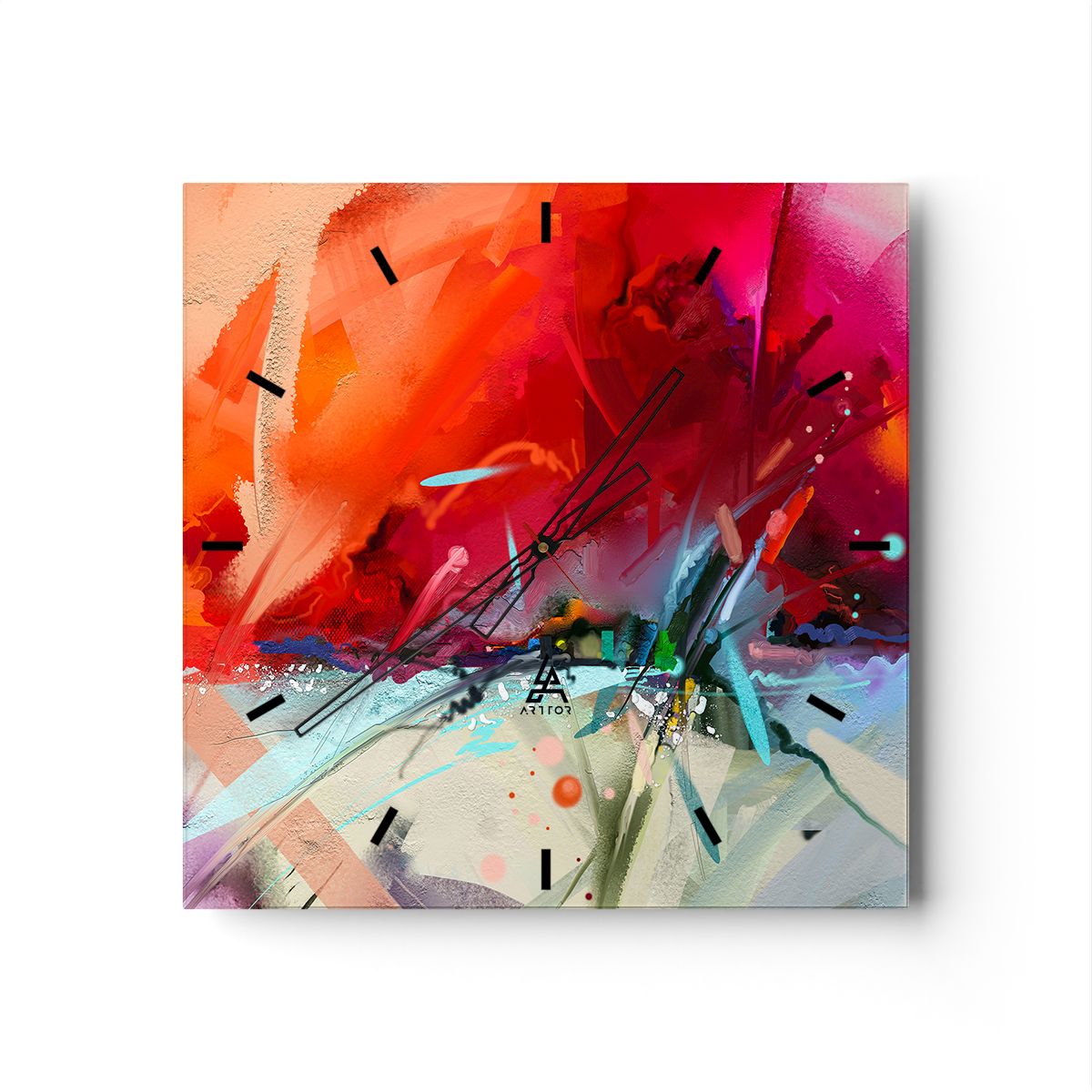 Zegar Ścienny - Kompozycja Dynamika - 60X60 Cm - C3Ac60X60-4036