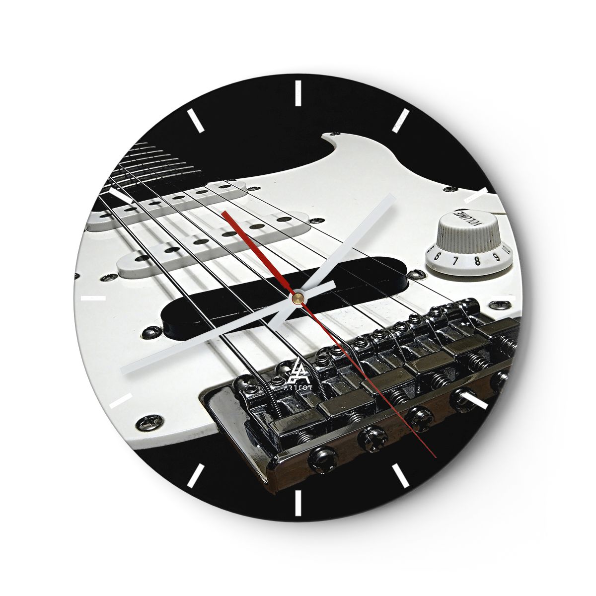 Zegar Ścienny - Gitara Muzyka  - 30X30 Cm - C3Ar30X30-0379