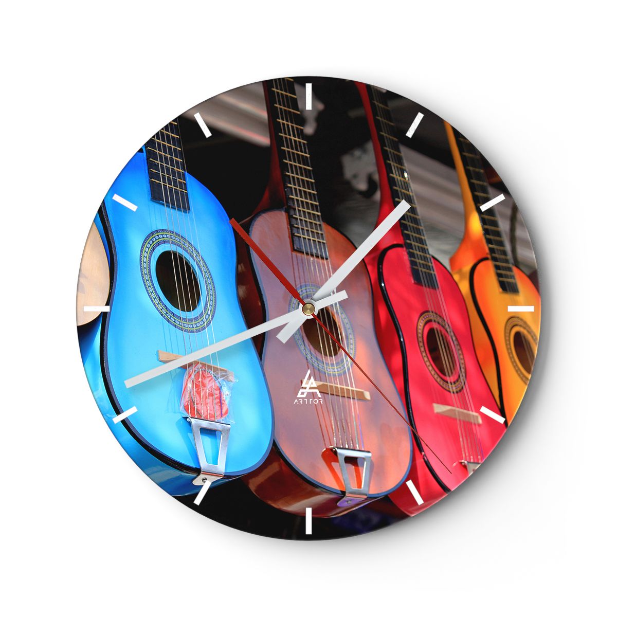 Zegar Ścienny - Gitara Muzyka - 30X30 Cm - C3Ar30X30-2221