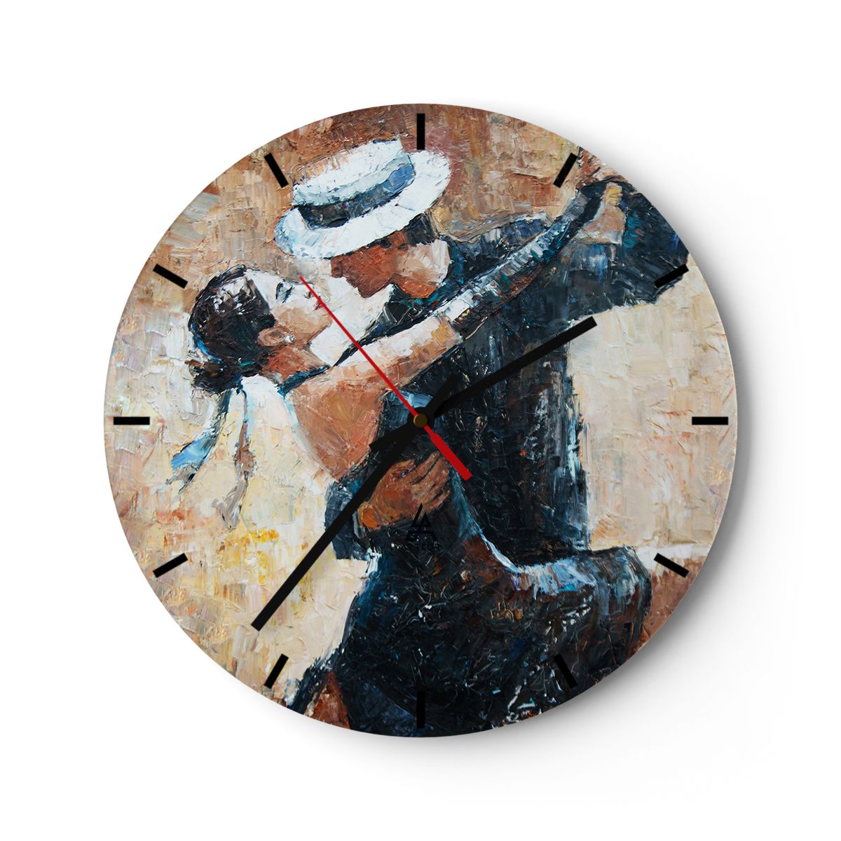 Zegar Ścienny - Tancerze Tango - 30X30 Cm - C3Ar30X30-3773