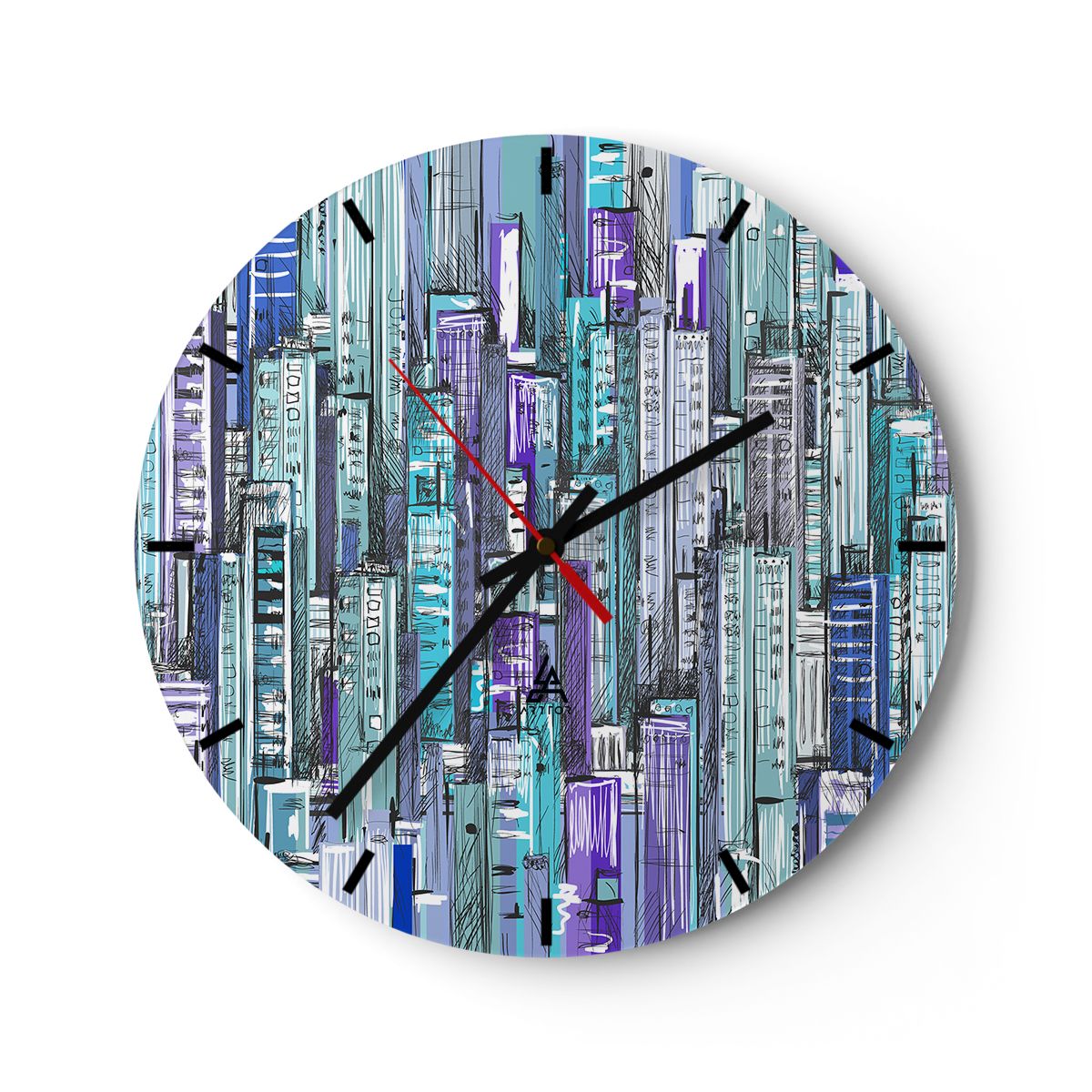 Zegar Ścienny - Drapacze Chmur - 30X30 Cm - C3Ar30X30-3857