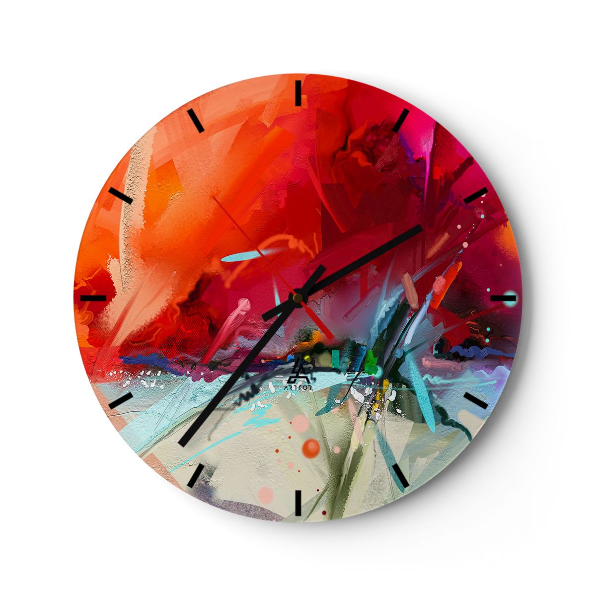 Zegar Ścienny - Kompozycja Dynamika - 30X30 Cm - C3Ar30X30-4036