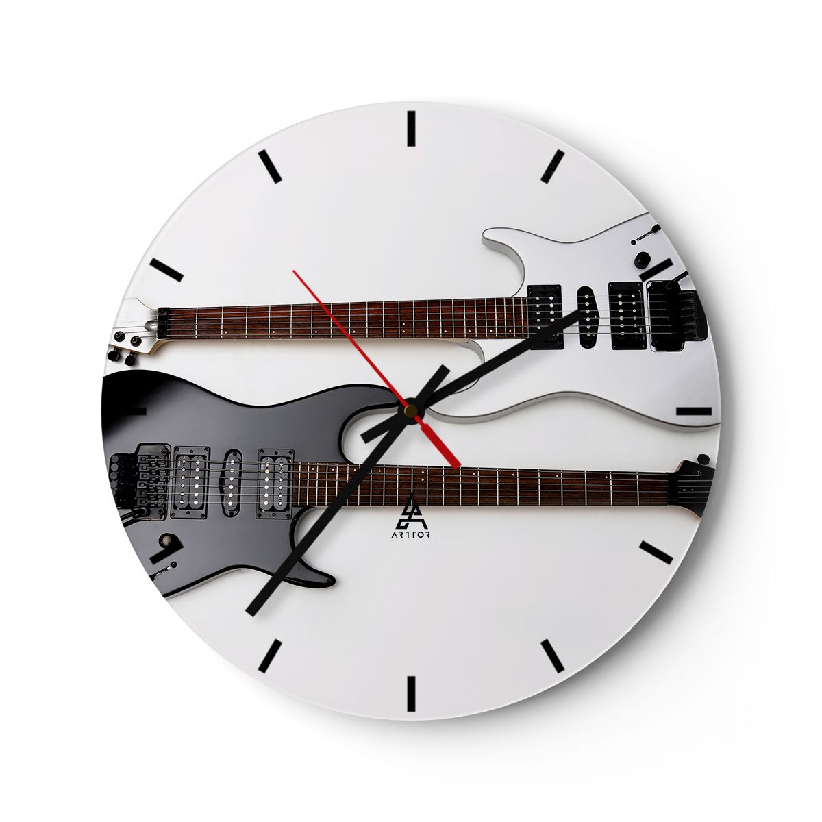 Zegar Ścienny - Gitara Muzyka  - 40X40 Cm - C3Ar40X40-0369