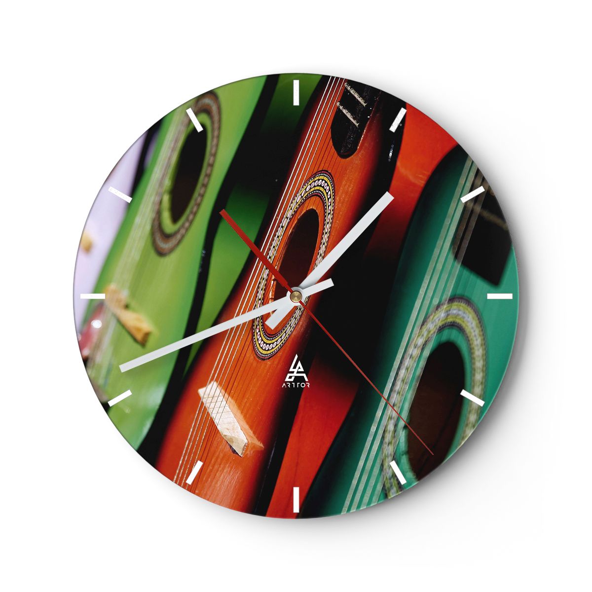 Zegar Ścienny - Gitara Muzyka Gra - 40X40 Cm - C3Ar40X40-2113