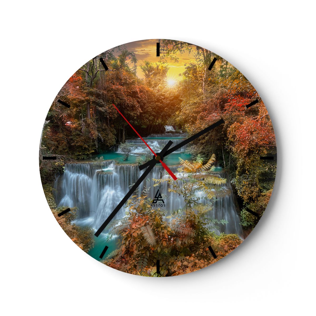 Zegar Ścienny - Wodospad Kaskada - 40X40 Cm - C3Ar40X40-3995