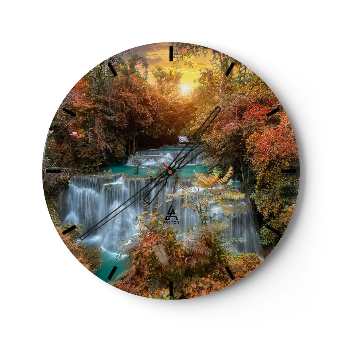 Zegar Ścienny - Wodospad Kaskada - 60X60 Cm - C3Ar60X60-3995