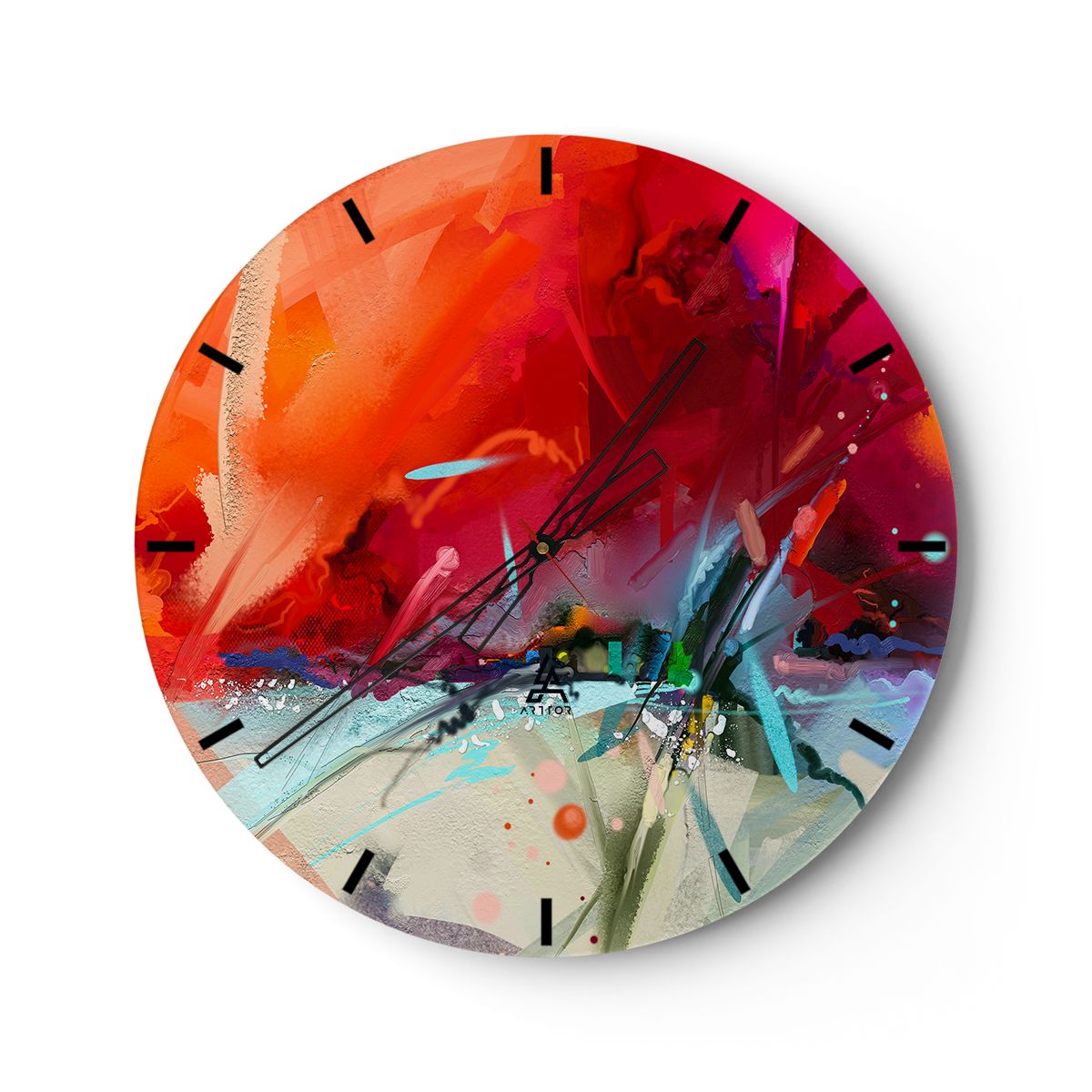 Zegar Ścienny - Kompozycja Dynamika - 60X60 Cm - C3Ar60X60-4036