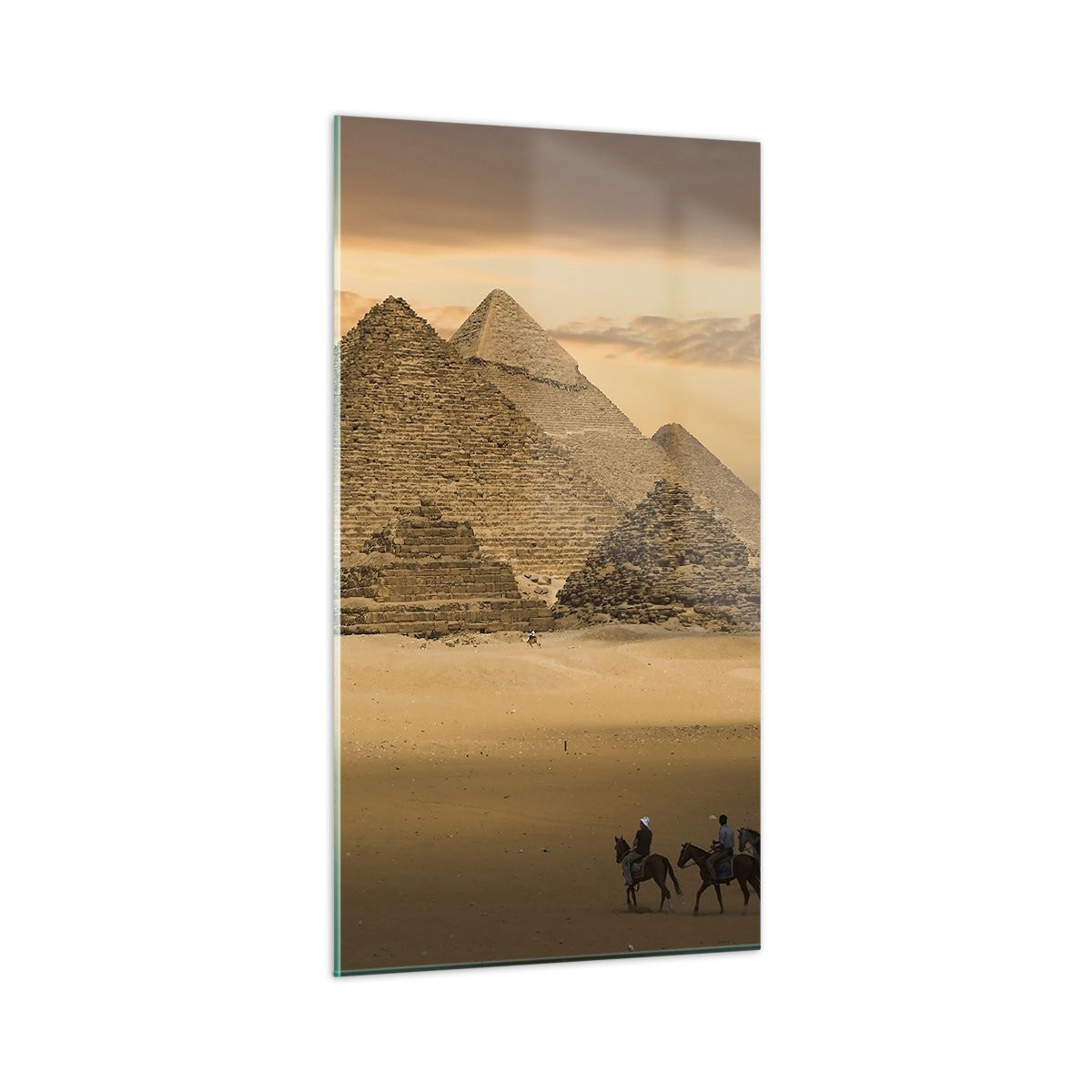 Impression sur verre Image tableaux 125x50 Architecture Pyramides 