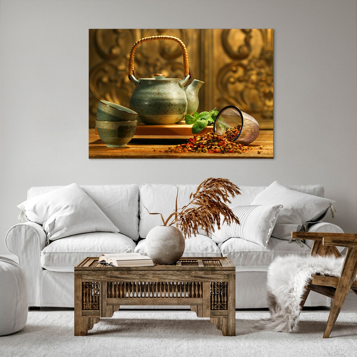 Obraz Na Płótnie - Imbryk Herbata - 100X70 Cm - Aa100X70-2628