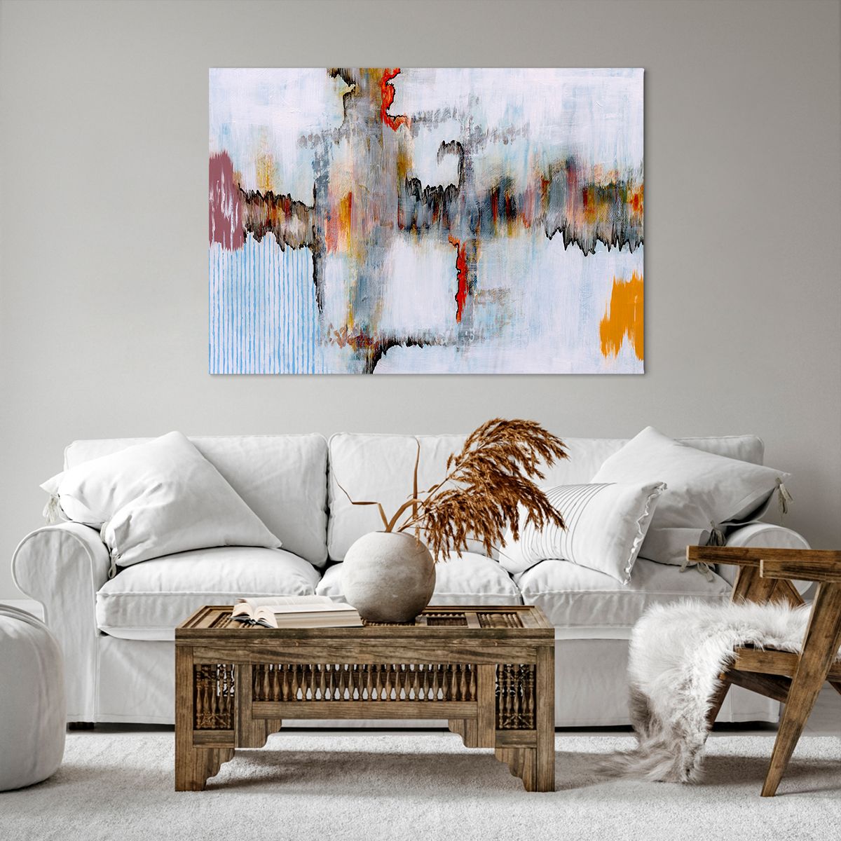 Obraz Na Płótnie - Zamazane Postaci  - 100X70 Cm - Aa100X70-3676