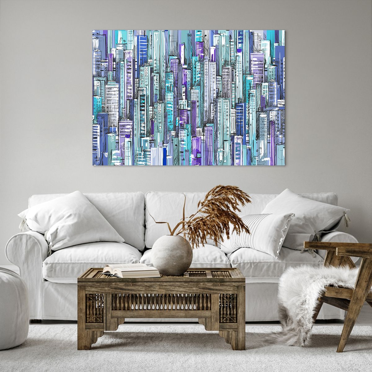 Obraz Na Płótnie - Drapacze Chmur - 100X70 Cm - Aa100X70-3857