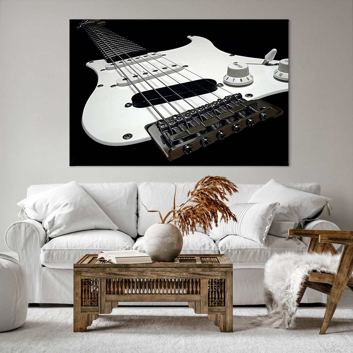 Obraz Na Płótnie - Gitara Muzyka  - 120X80 Cm - Aa120X80-0379