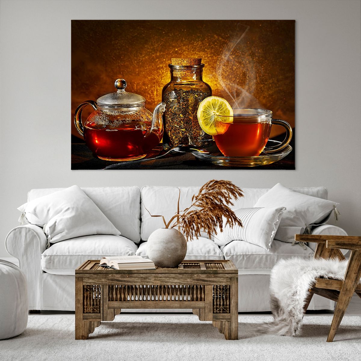 Obraz Na Płótnie - Herbata Napar  - 120X80 Cm - Aa120X80-2434