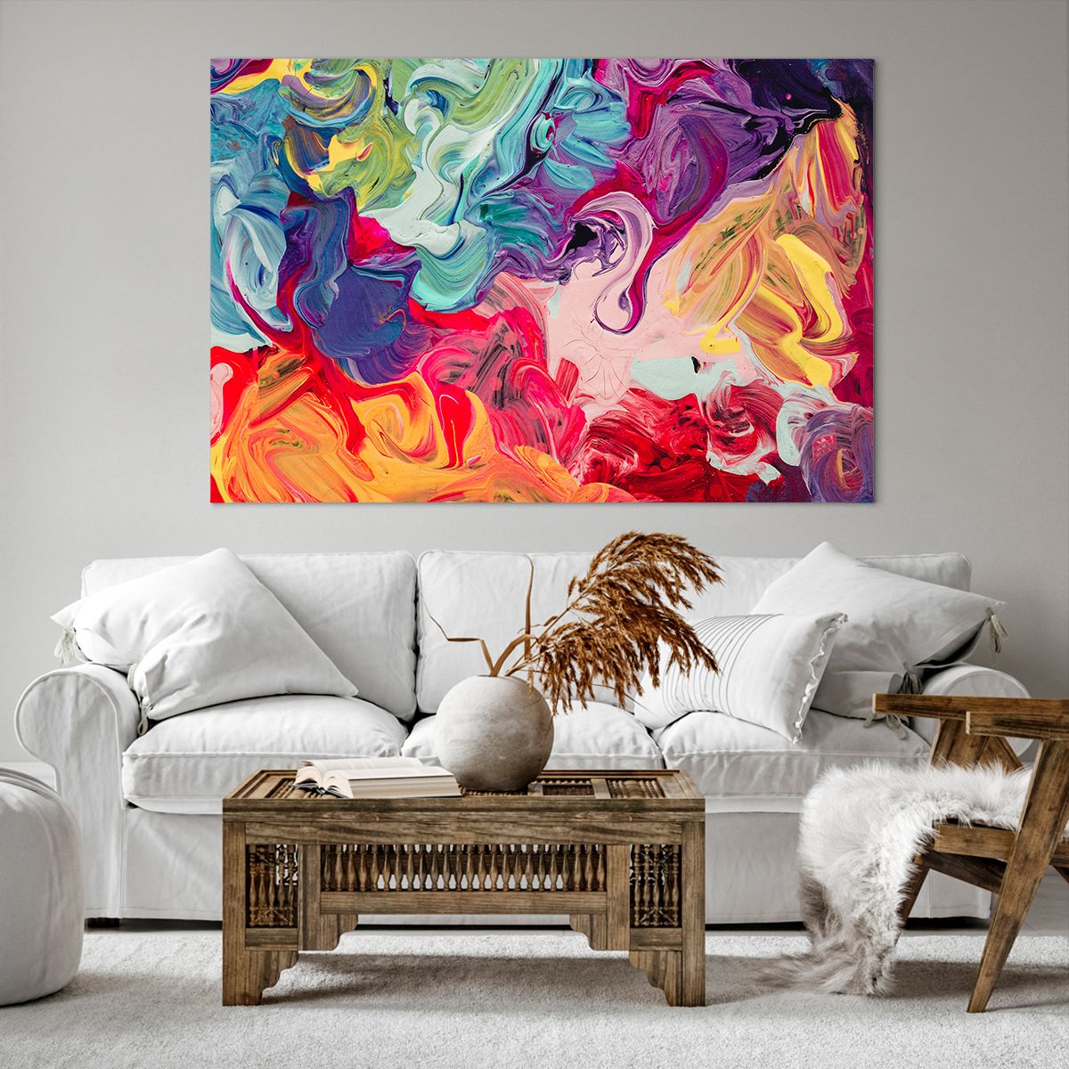 Obraz Na Płótnie - Kompozycja Barw - 120X80 Cm - Aa120X80-3877