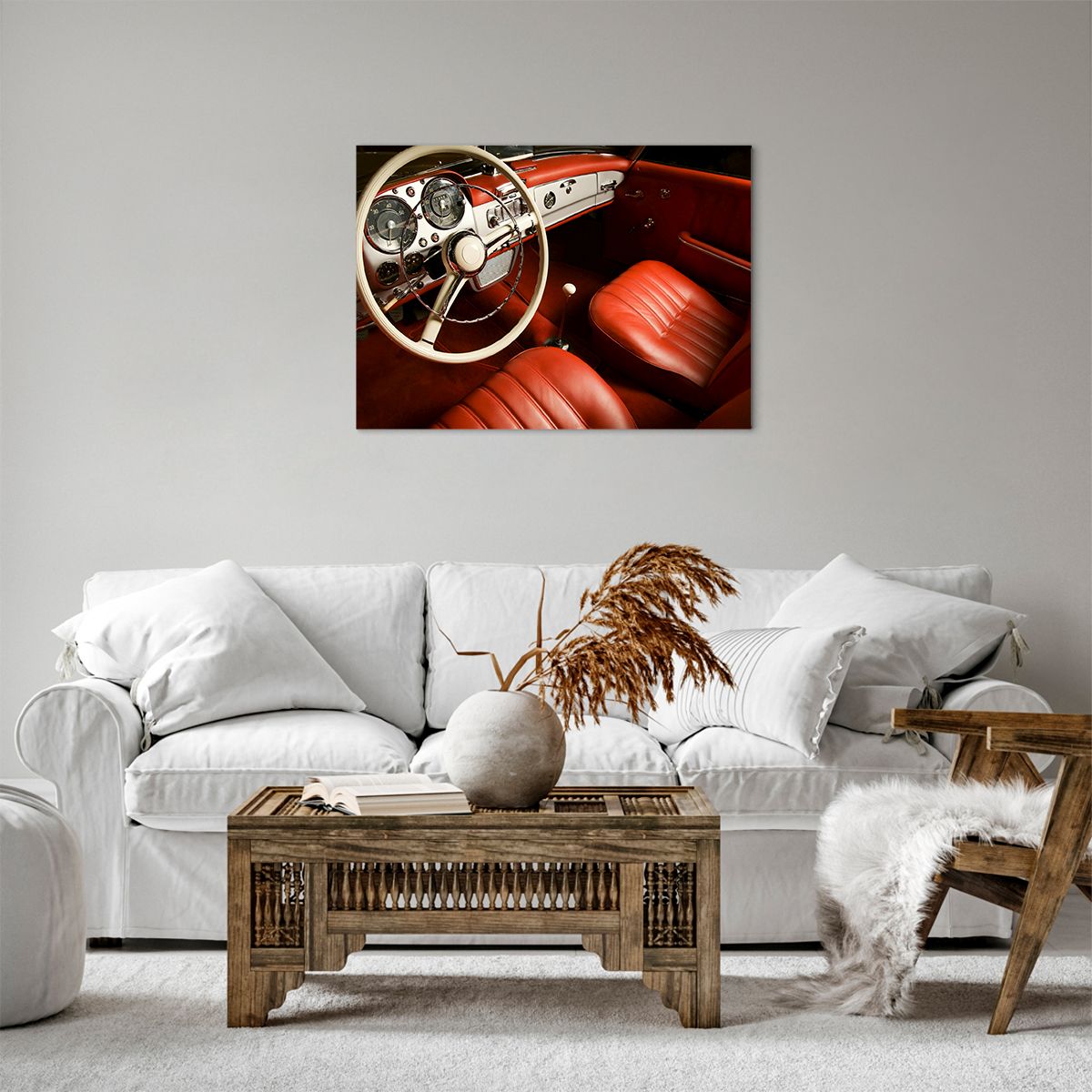 Obraz Na Płótnie - Samochód Retro - 70X50 Cm - Aa70X50-0149