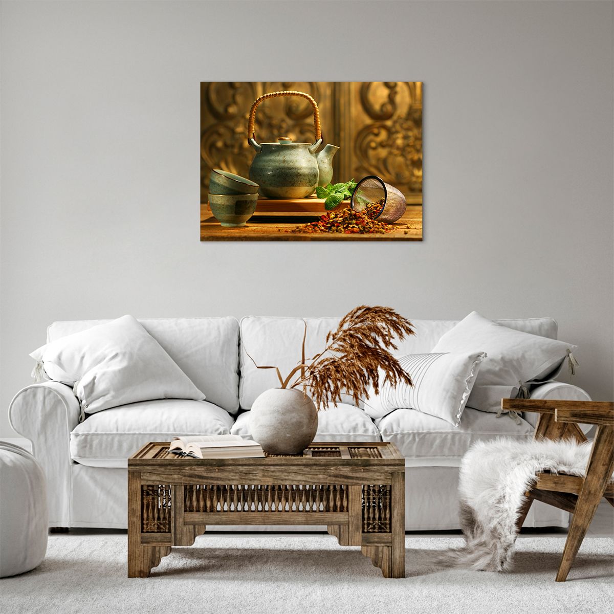 Obraz Na Płótnie - Imbryk Herbata - 70X50 Cm - Aa70X50-2628