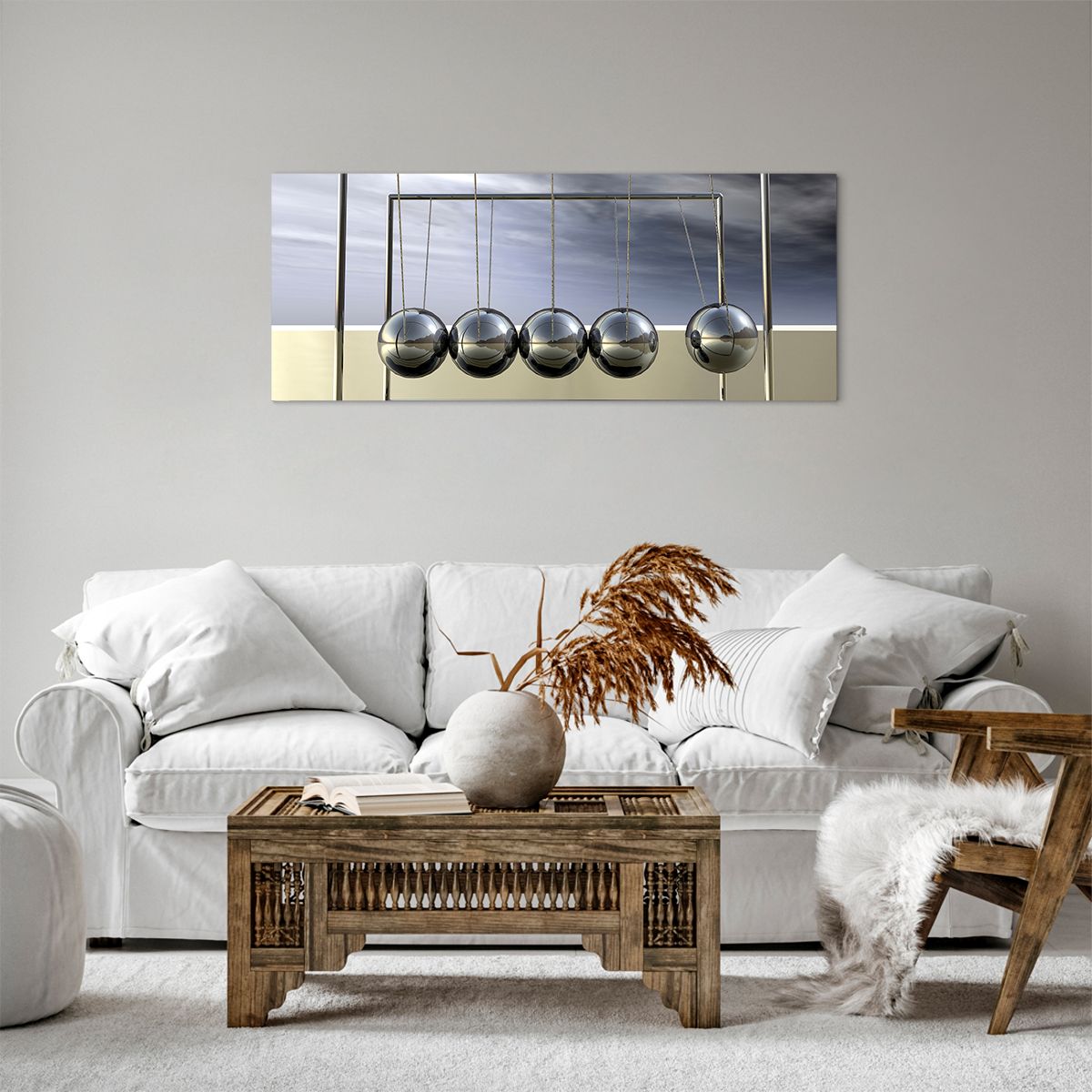 Obraz Na Płótnie - Kule Kompozycja - 100X40 Cm - Ab100X40-0252