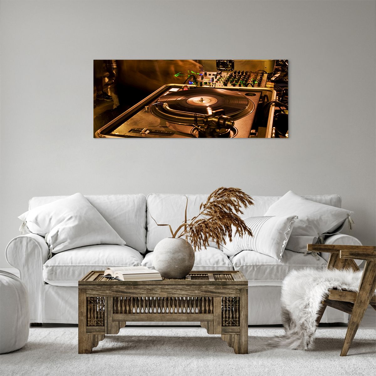 Obraz Na Płótnie - Studio Nagrań  - 100X40 Cm - Ab100X40-0505