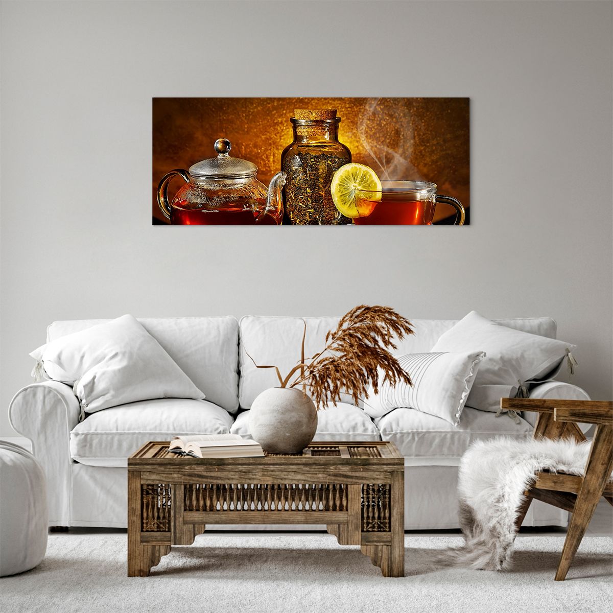Obraz Na Płótnie - Herbata Napar  - 100X40 Cm - Ab100X40-2434