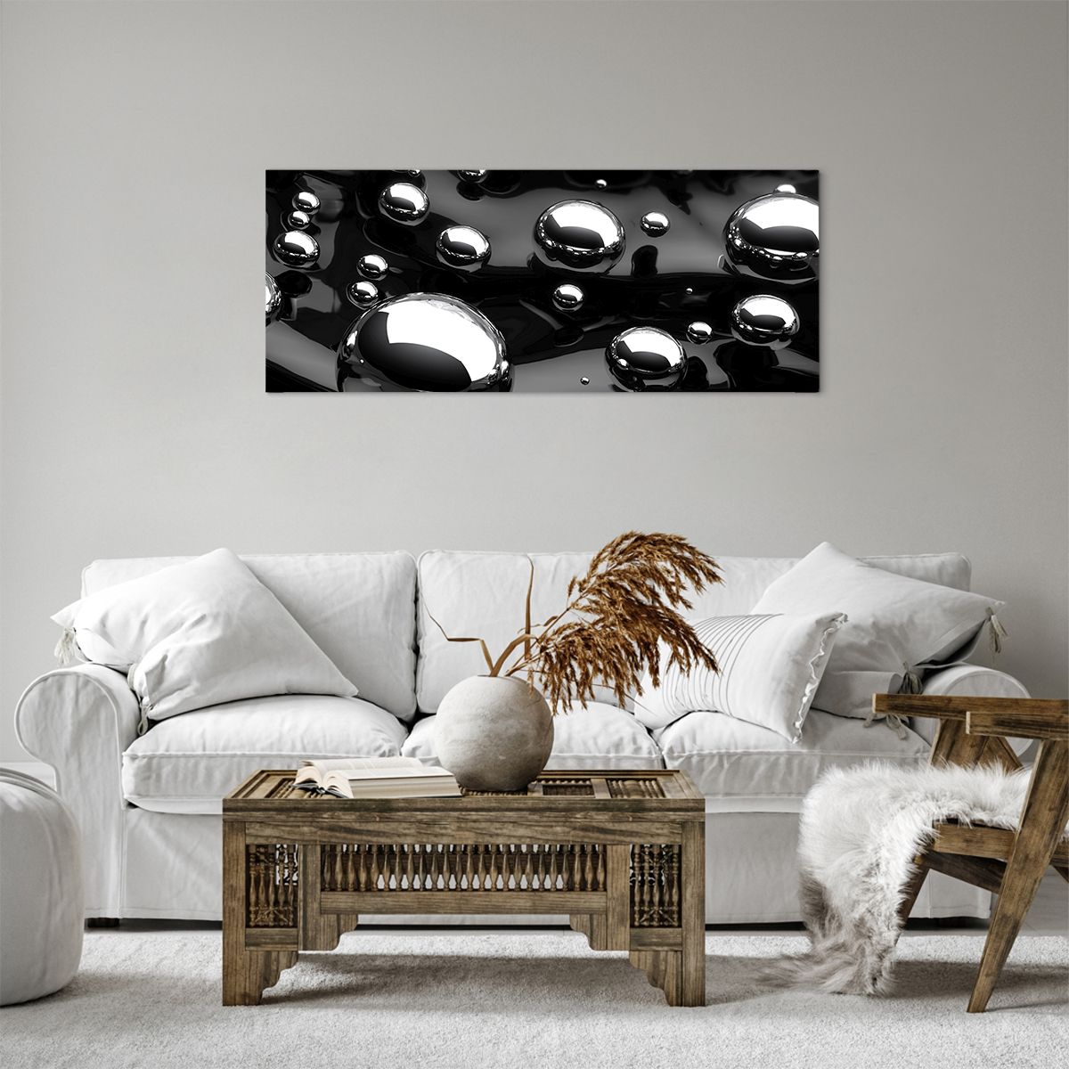 Obraz Na Płótnie - Kule Kompozycja - 100X40 Cm - Ab100X40-2525