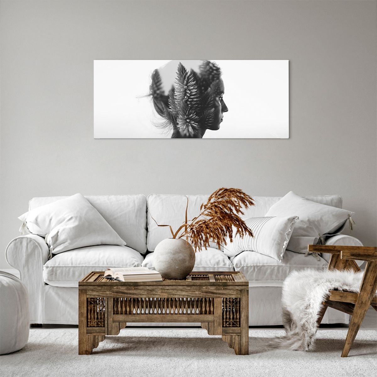 Obraz Na Płótnie - Kobieta Postać - 100X40 Cm - Ab100X40-3799