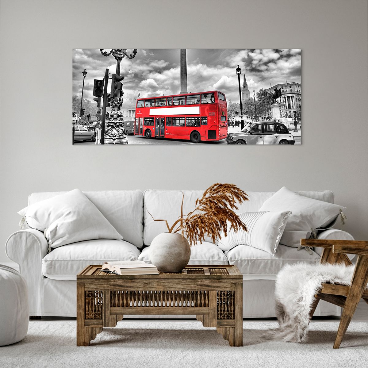 Obraz Na Płótnie - Londyn Miasto - 120X50 Cm - Ab120X50-0488