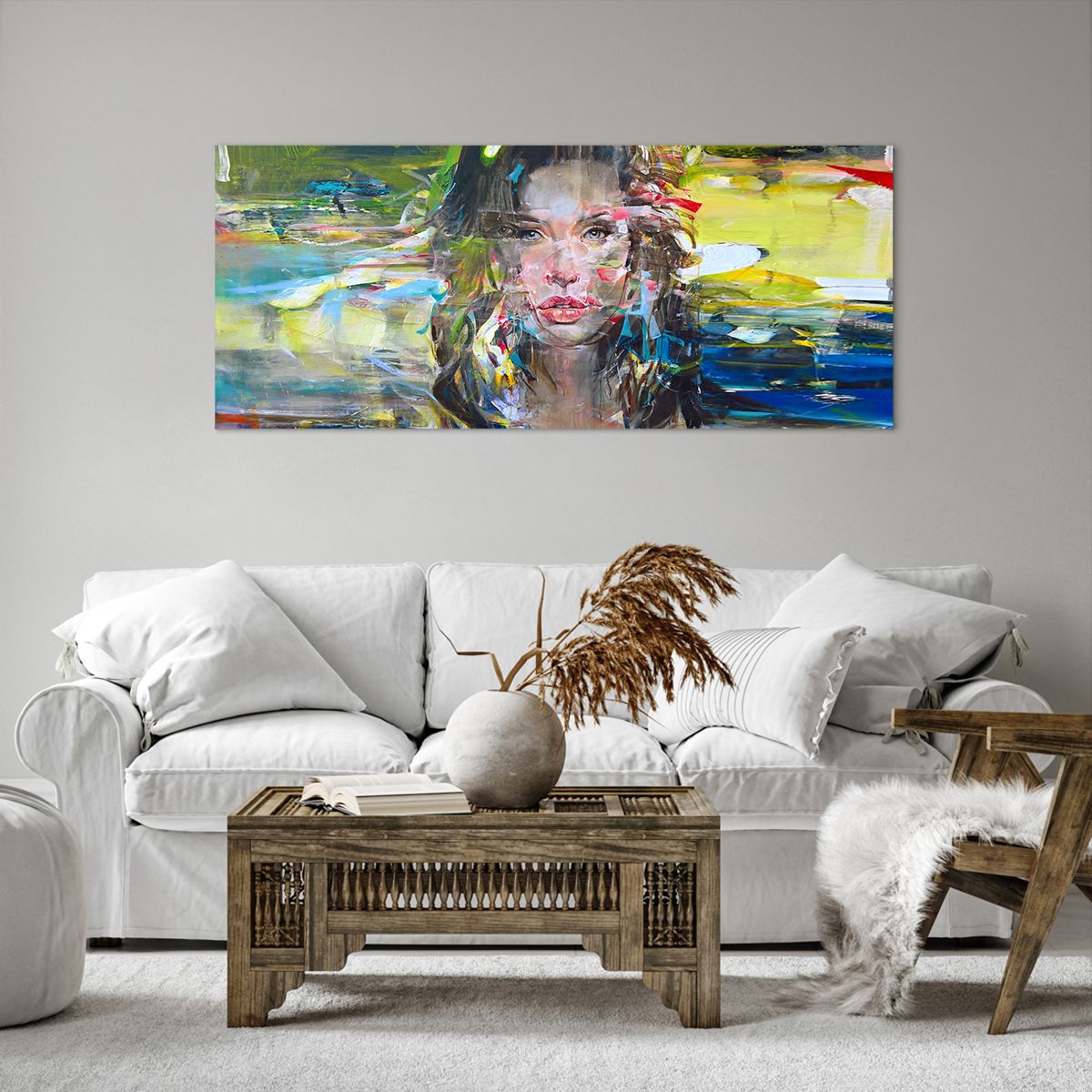 Obraz Na Płótnie - Portret Kobieta - 120X50 Cm - Ab120X50-3473