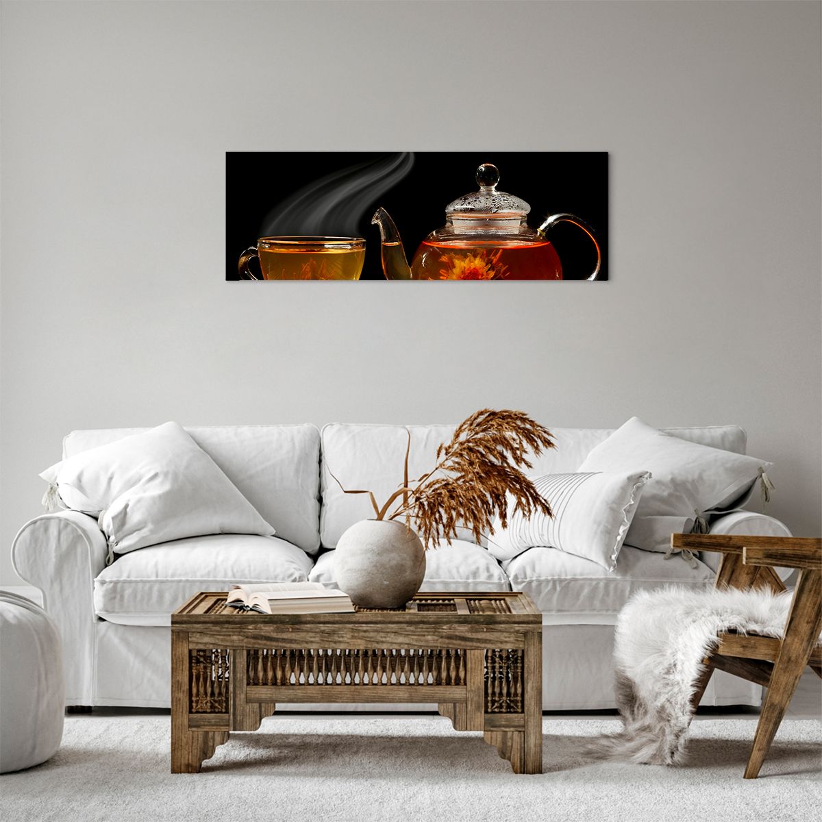 Obraz Na Płótnie - Herbata Napar  - 90X30 Cm - Ab90X30-2253