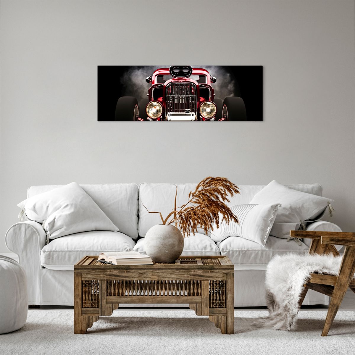 Obraz Na Płótnie - Samochód Retro - 90X30 Cm - Ab90X30-2422