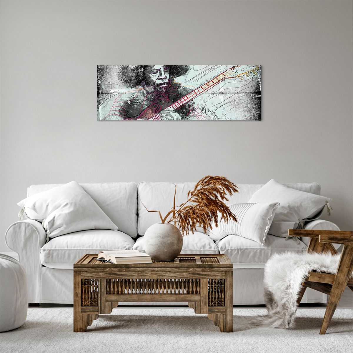 Obraz Na Płótnie - Gitara Muzyka  - 90X30 Cm - Ab90X30-2559