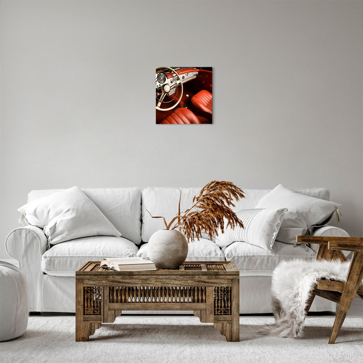 Obraz Na Płótnie - Samochód Retro - 30X30 Cm - Ac30X30-0149