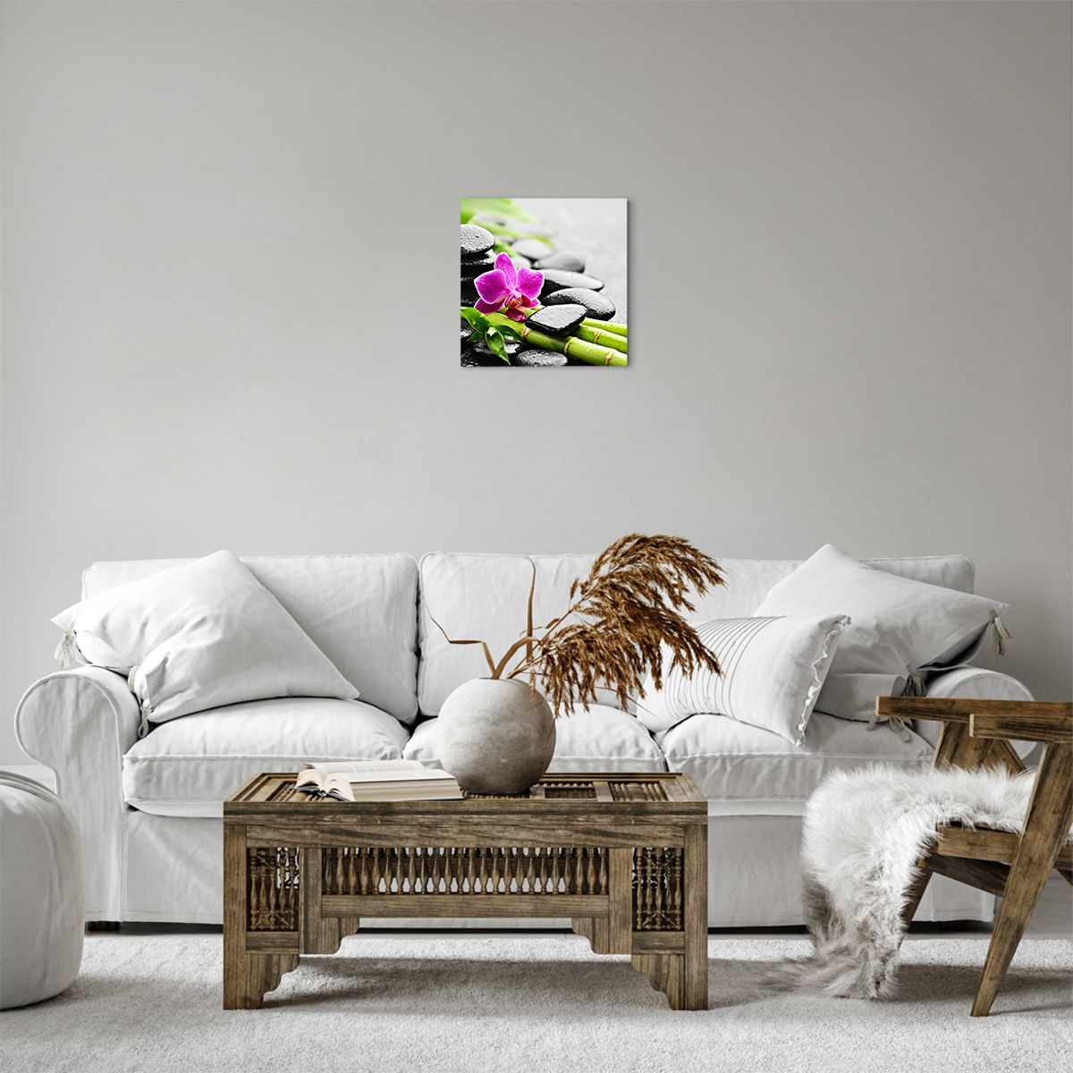 Obraz Na Płótnie - Storczyk Bambus  - 30X30 Cm - Ac30X30-2681